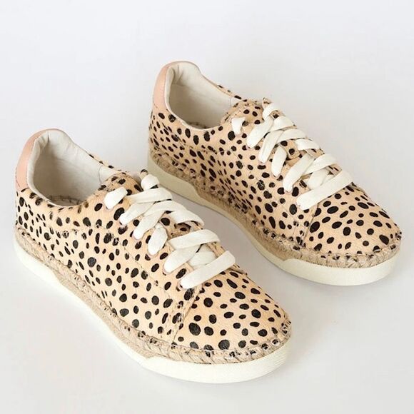 NWOT Dolce Vita Leopard Canvas Morris Shoes Espadrilles - Picture 1 of 8
